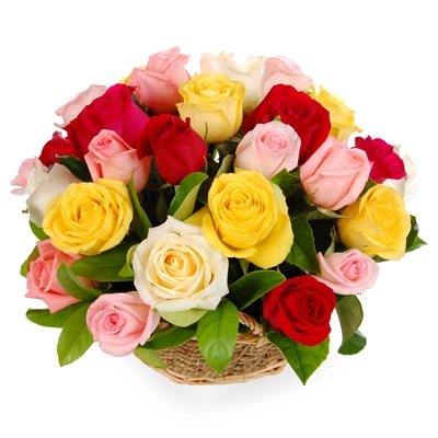 Send roses basket to solapur