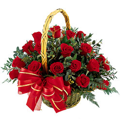 send Red Roses Basket to solapur