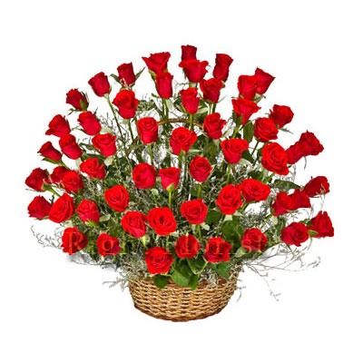 send Red Roses Basket to solapur