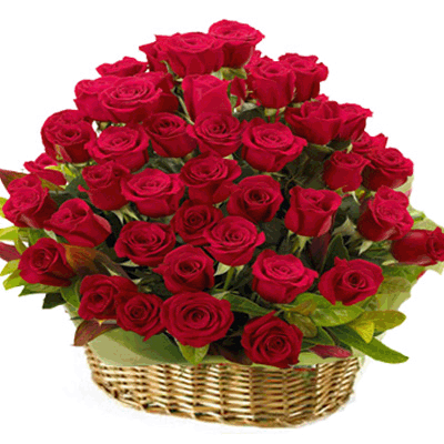 send red roses basket to solapur