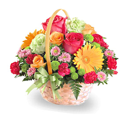 send flowers basket to solapur