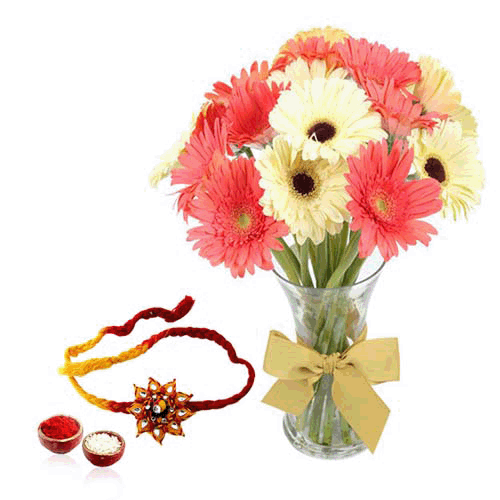rakhi with flowers to solapur